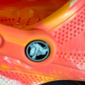 Tie Dye crocs. Like new